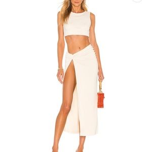 Camila coelho skirt top set. Only worn once. Perfect condition